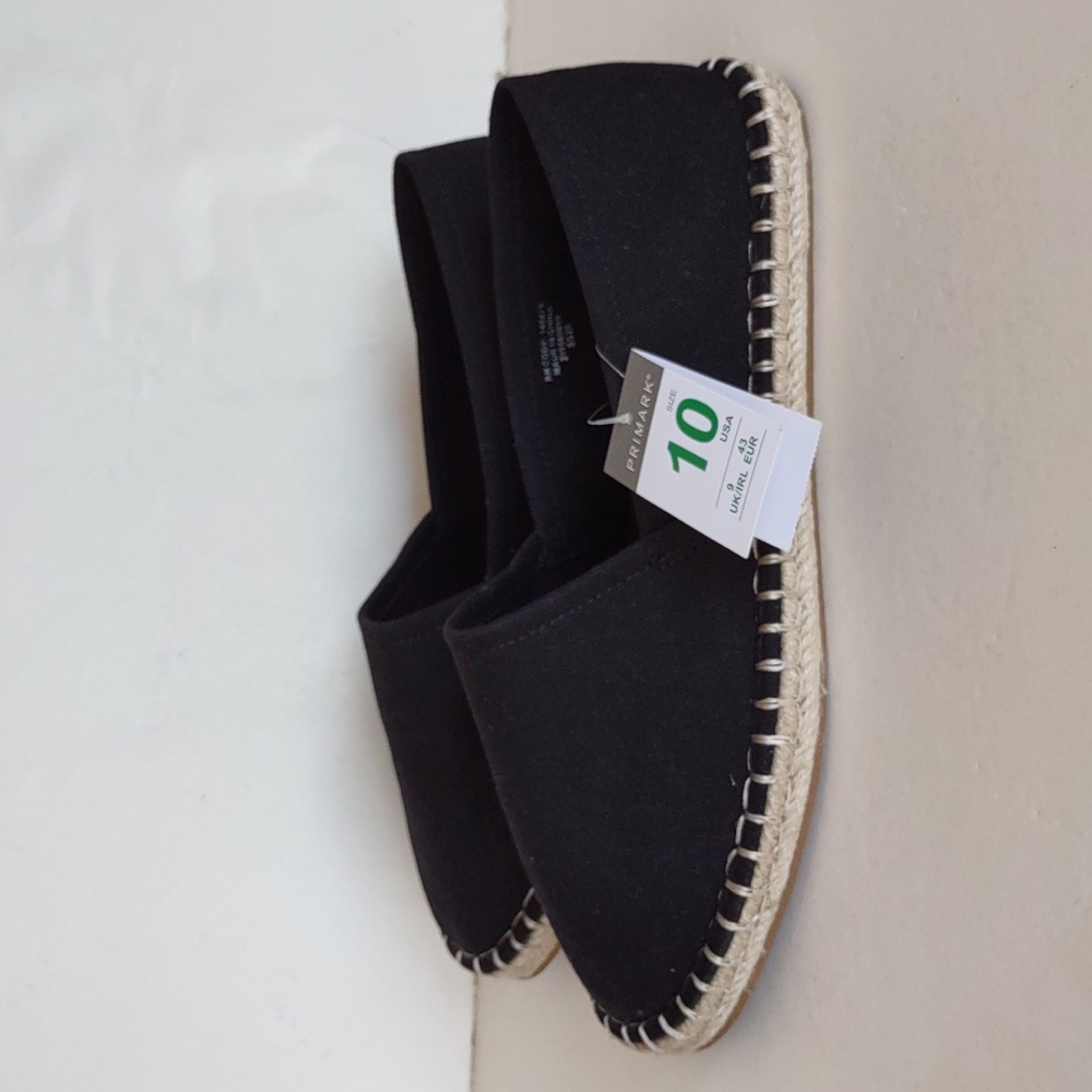 Primark Black Canvas Espadrilles